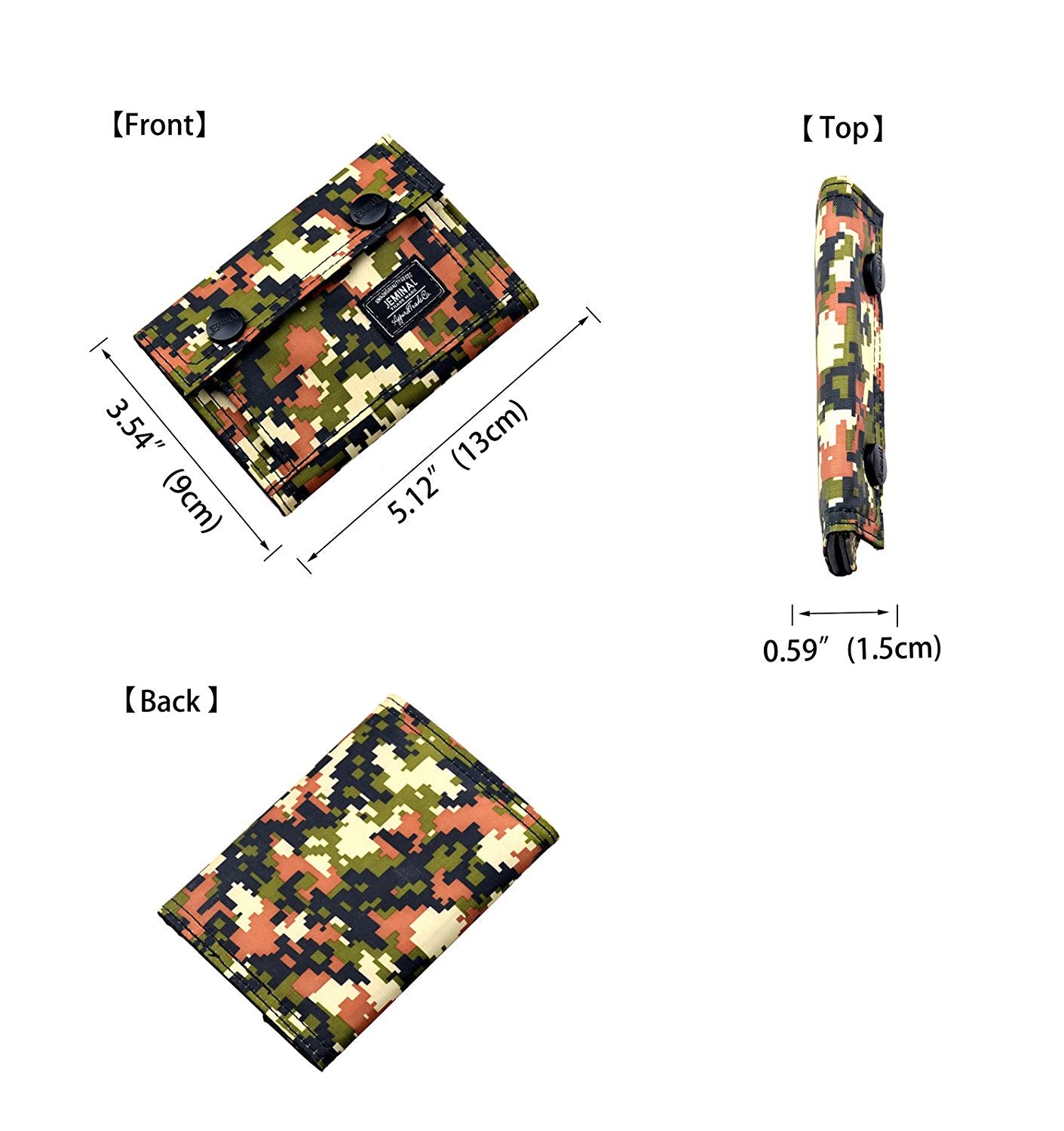 Men's Camo Printed Bifold Wallet