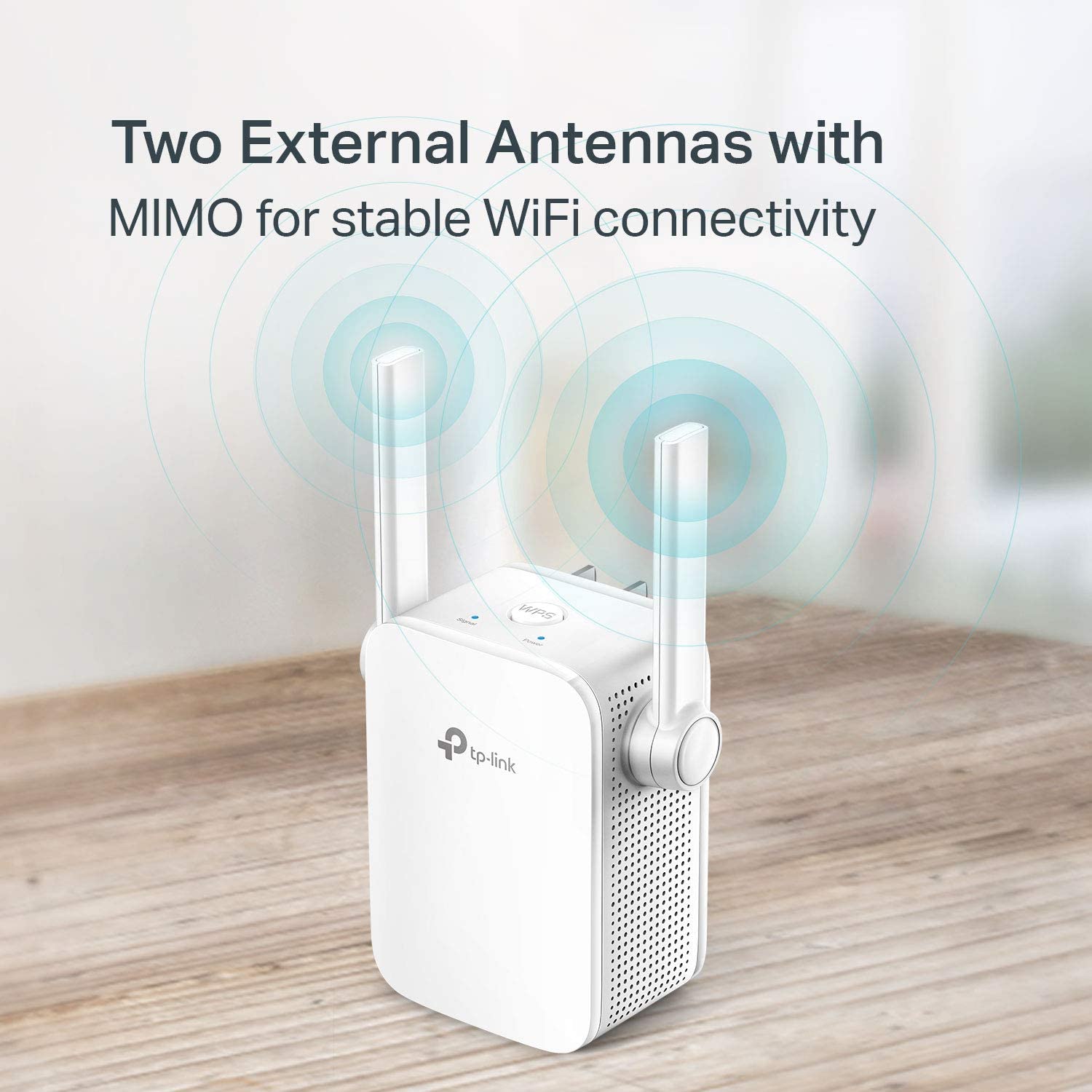 TP-Link N300 WiFi Range Extender with External Antennas and Compact Design (Renewed)