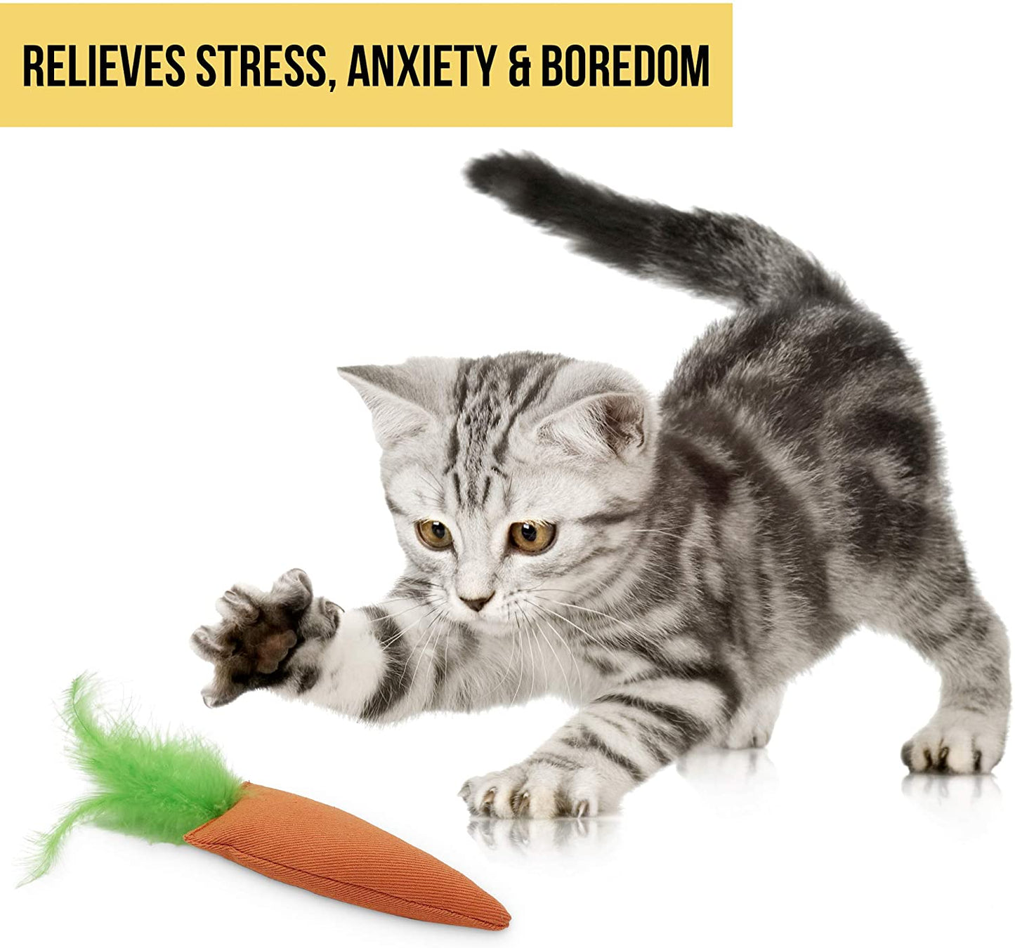 OurPets 100 Percent North American Catnip Filled Cat Toys (Interactive Cat Toys for Indoor Cats, Kitten Toy,Cat Chew Toy & Catnip Toys for Cats) Great for Cats who Enjoy Catnip & Interactive Cat Toys