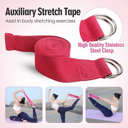 JOCHA Yoga Blocks Set of 2 with Strap EVA Foam High Density Non-Slip Lightweight Exercise Bricks Perfect for Pilates Improve Strength Aid Balance Flexibility for Beginners and Experienced Yogis
