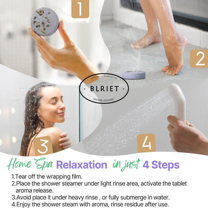 8-Pack Shower Steamers – Aromatherapy Bath Bombs – Shower Relaxation Use – Home Spa Self Care – Essential Oil Infused Tablets