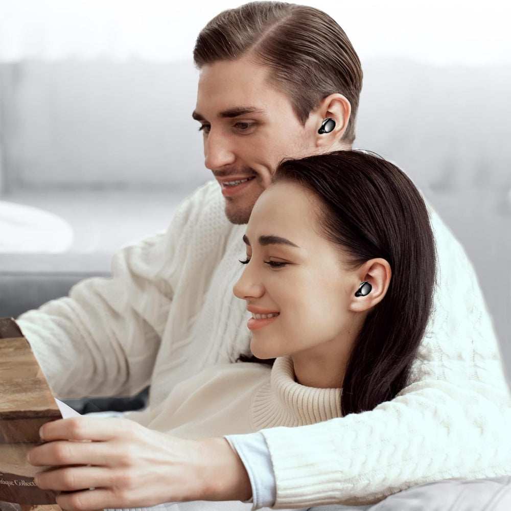 Wireless Bluetooth 5.3 Earbuds – Lightweight In-Ear Headphones with Deep Bass, Built-In Mic, Clear Calls for Sports & Workouts