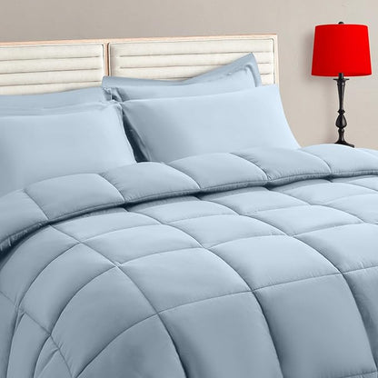 Twin Size Comforter Set – 5 Piece Bed in a Bag