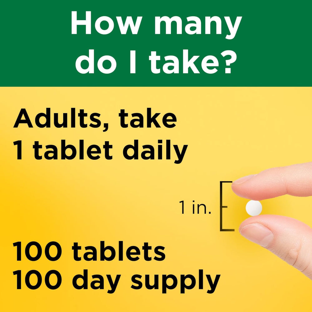 100-Tablet Magnesium Oxide Supplement – 250 mg Tablets for Men & Women – Muscle, Heart, Bone & Nerve Health Support, 100-Day Supply