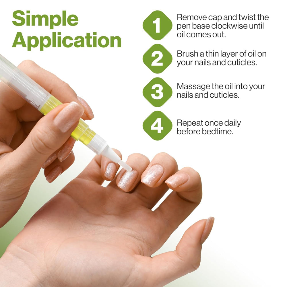 Cuticle Oil Pen – Nail Cuticle Protector for Manicure & Pedicure, Acrylic Nail Art, Strengthener with Vitamin E