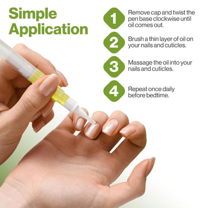 Cuticle Oil Pen – Nail Cuticle Protector for Manicure & Pedicure, Acrylic Nail Art, Strengthener with Vitamin E