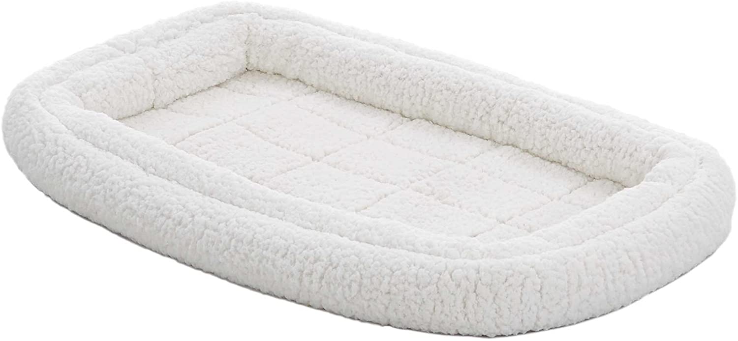 Double Bolster Pet Bed for Metal Dog Crates