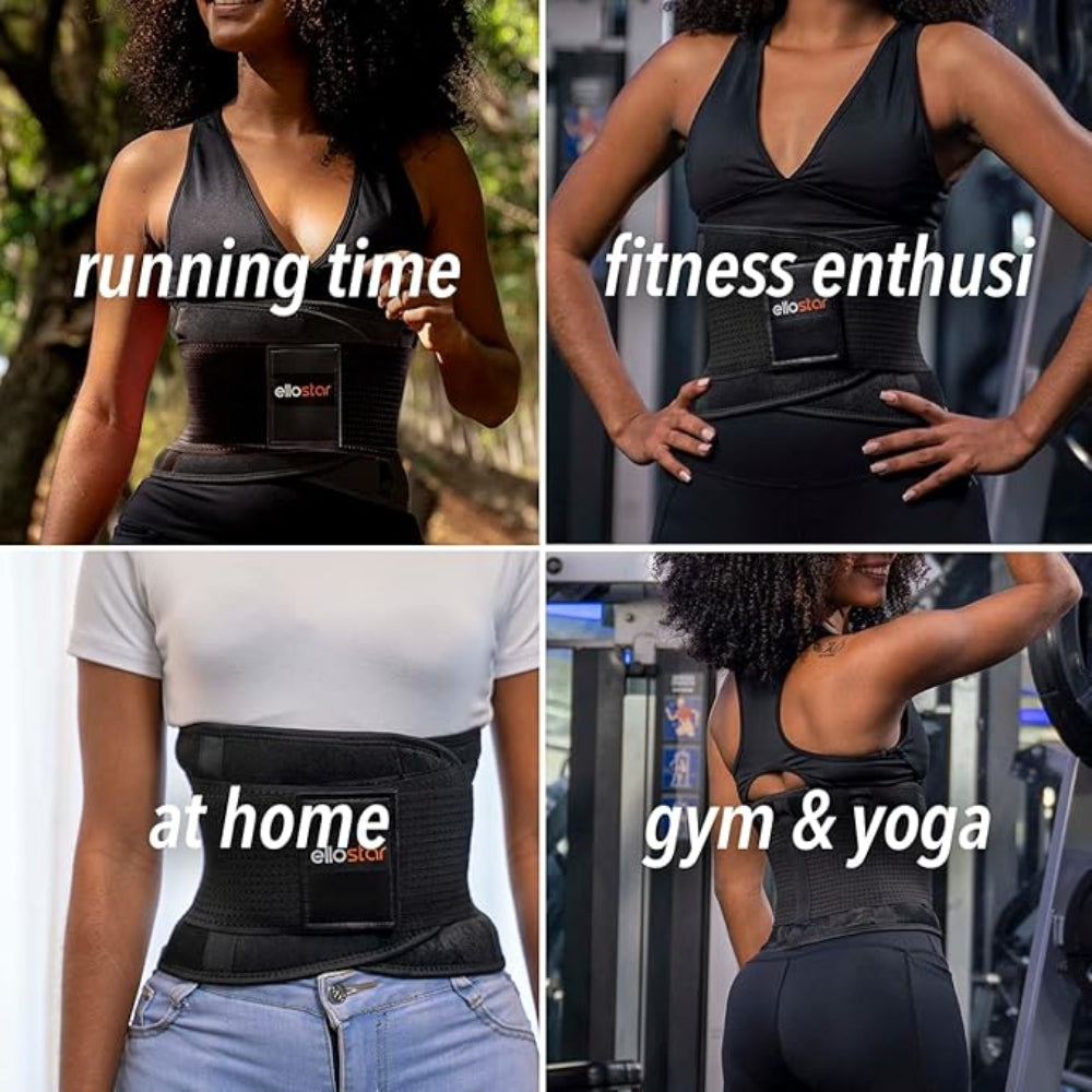 Women's Waist Trainer – Sweat Band for Belly Fat, Tummy Control, Back Support Workout Shapewear, Weight Loss Aid