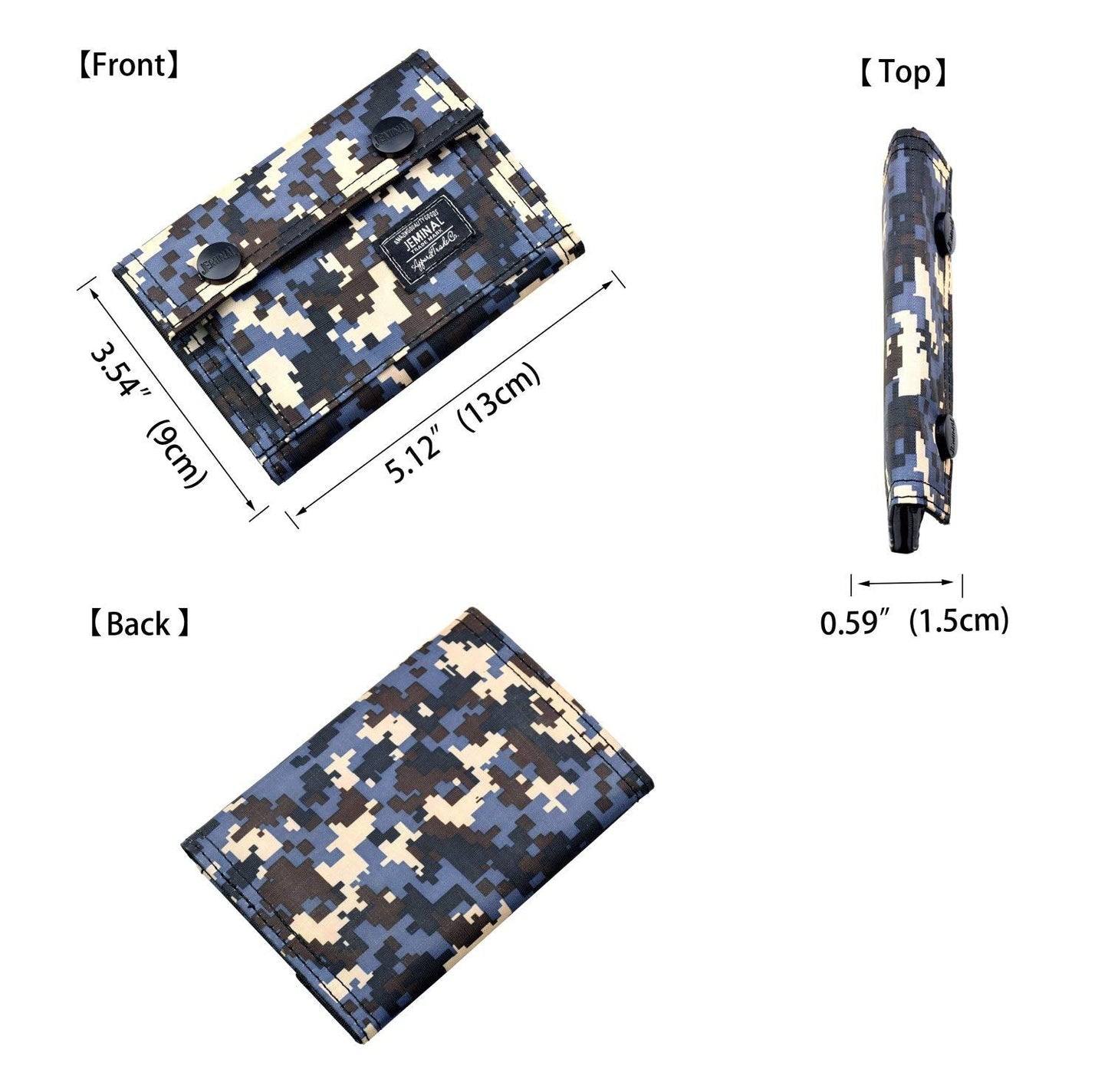 Men's Camo Printed Bifold Wallet