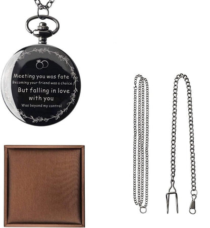 Men's Engraved Personalized Pocket Watch