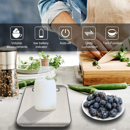 Crownful 5 Unit 11LB Digital Food Scale With Tare Function And LCD Screen (Batteries Included)