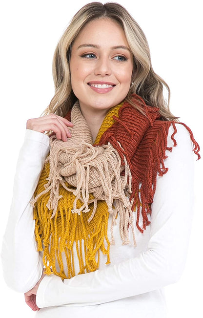Basico Scarfs For Women Fashion, Soft Winter Scarf Masks, Infinity Scarves Neck Warmer