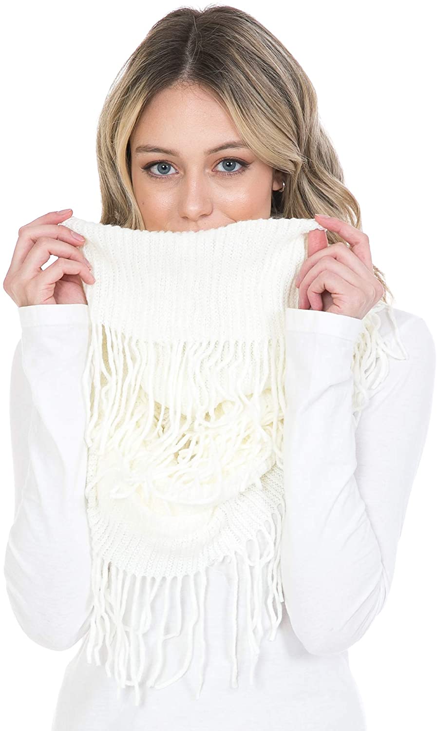 Basico Scarfs For Women Fashion, Soft Winter Scarf Masks, Infinity Scarves Neck Warmer