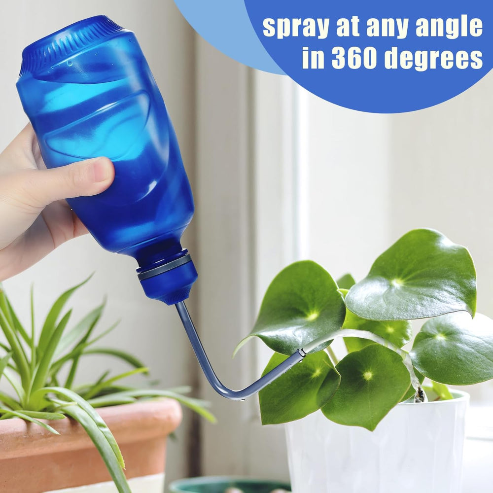 450ML Plant Watering Can – Squeeze Bottle with Bend Spout & Spray Head for Succulents