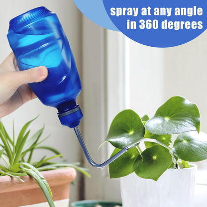 450ML Plant Watering Can – Squeeze Bottle with Bend Spout & Spray Head for Succulents