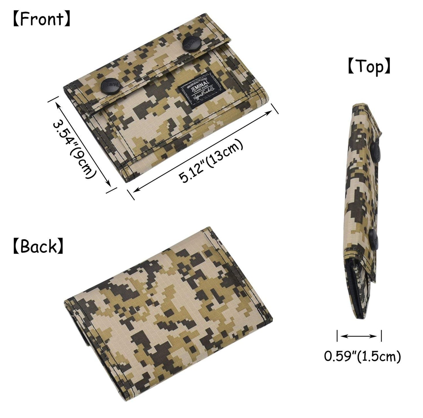 Men's Camo Printed Bifold Wallet