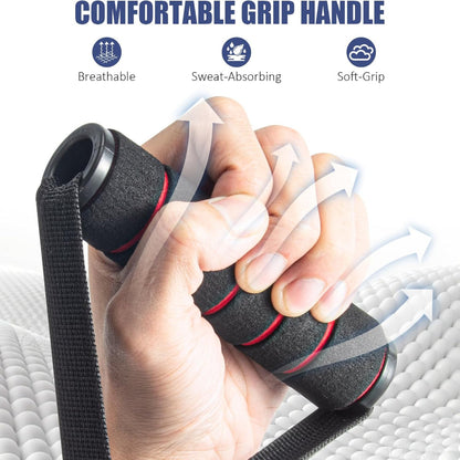 2-Pack Exercise Handles – Heavy Duty Cable Machine Attachments for Strength Training, Pilates, Home Gym, Resistance Bands