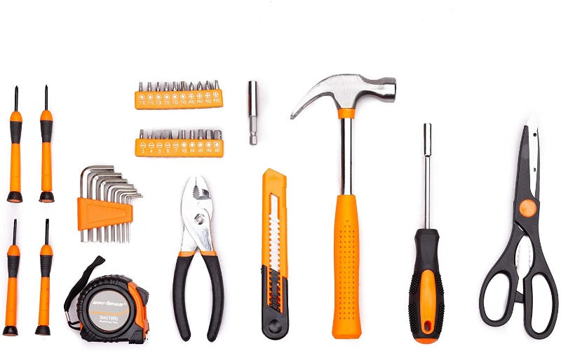 39-Piece Household Tool Set With Storage Case 