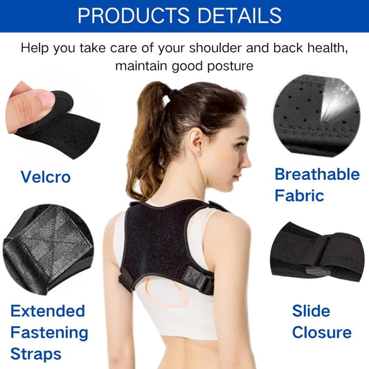 Adjustable Posture Corrector – Breathable Back Brace for Men & Women, Lower Back, Shoulder & Neck Support, Pain Relief