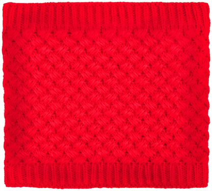 Lo Shokim Harsh Winter Double-Layer Soft Fleece Lined Thick Knit Neck Warmer Circle Scarf Windproof