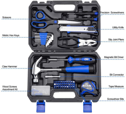 49 Or 148 Piece Portable Household Tool Kit