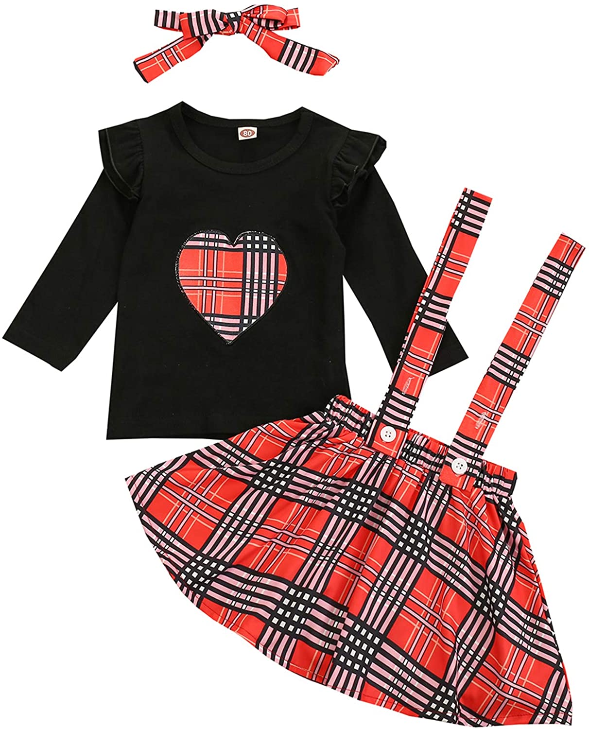 Toddler 3 Piece Valentines Day Outfit Set