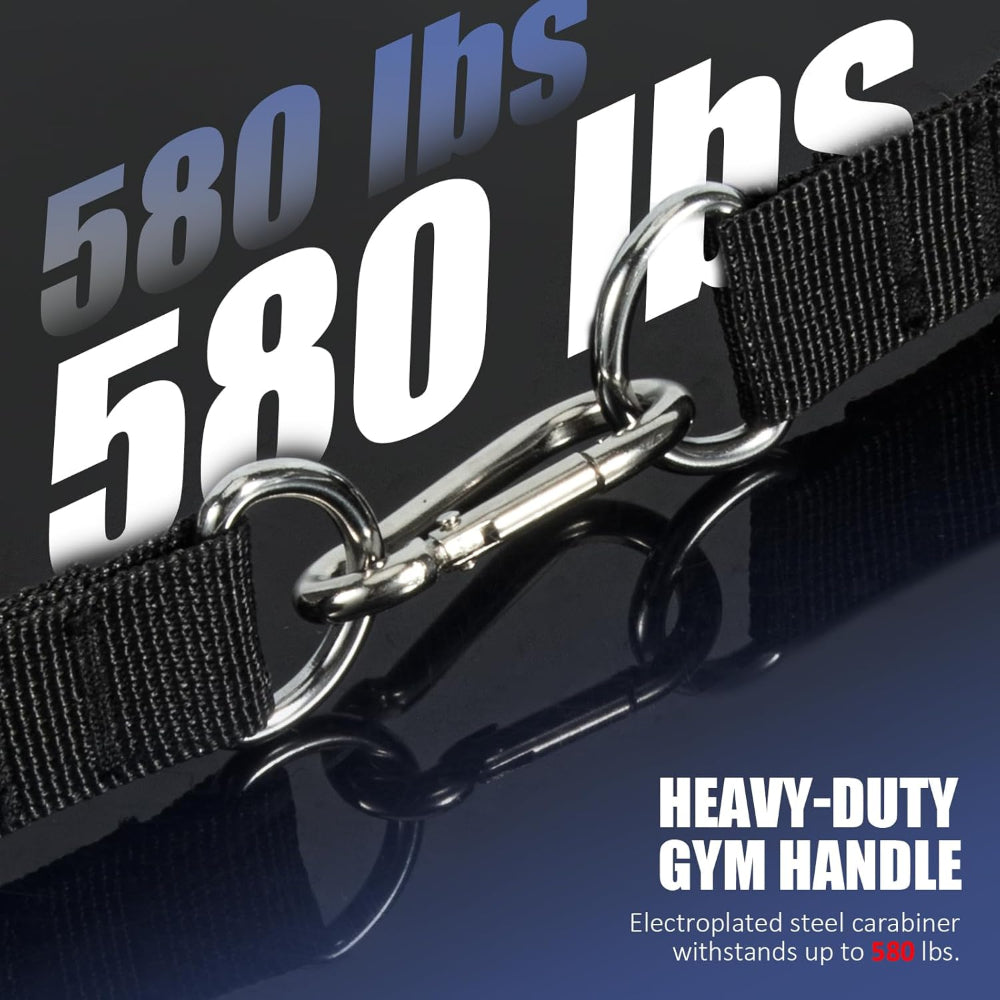2-Pack Exercise Handles – Heavy Duty Cable Machine Attachments for Strength Training, Pilates, Home Gym, Resistance Bands