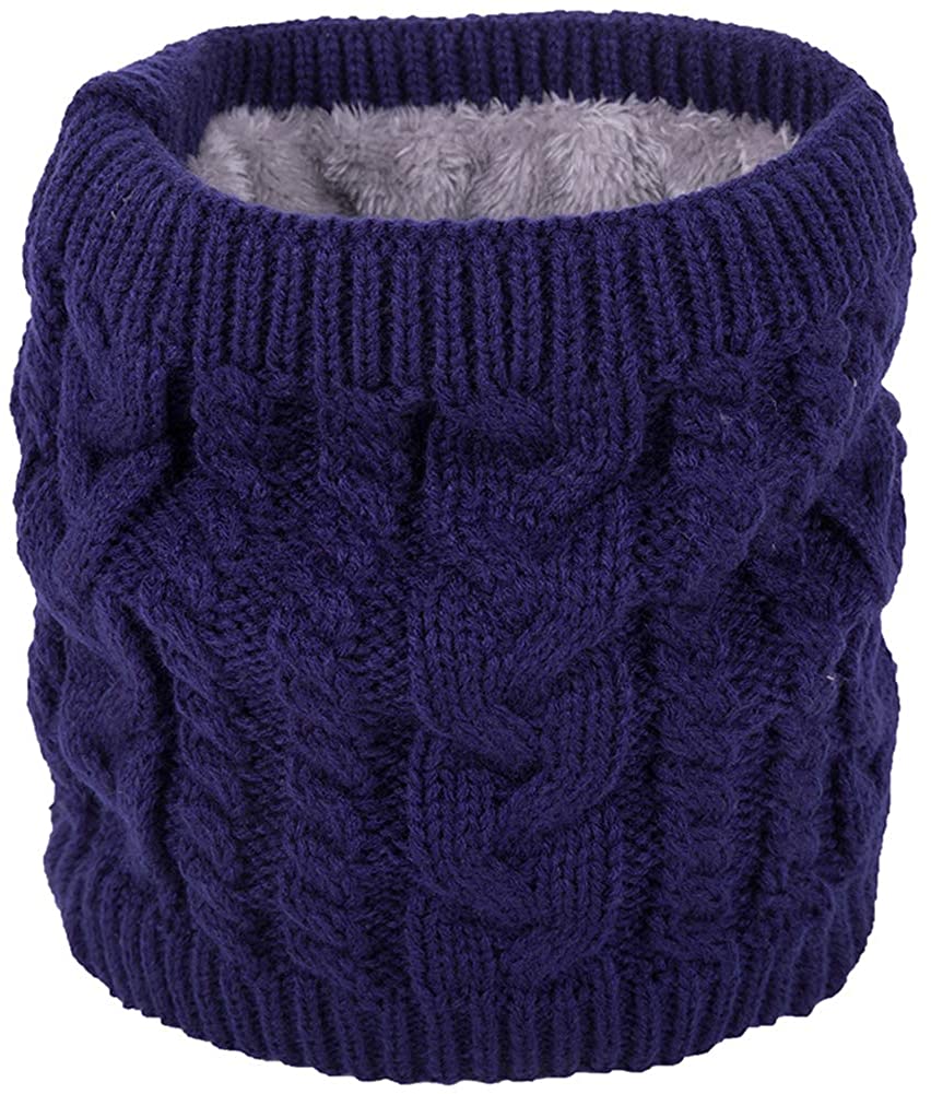 Women's Men Thick Winter Knitted Warm Circle Loop Infinity Scarf