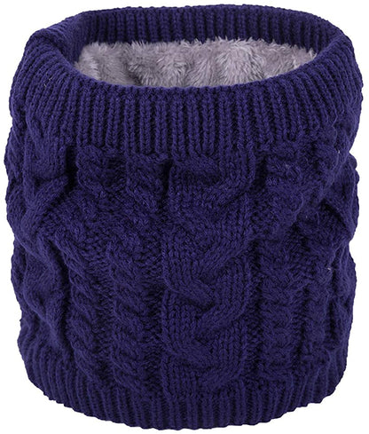 Women's Men Thick Winter Knitted Warm Circle Loop Infinity Scarf