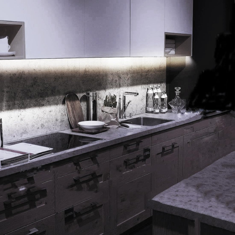 9.8ft Motion Sensor LED Strip Light – Battery-Powered Under Cabinet, Closet, Basement, Counter, Bed & Stair Light, 4000K