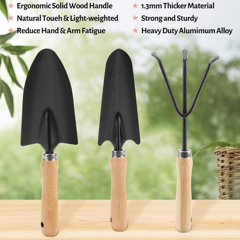 5-Piece Women’s Pink Gardening Tool Set – Floral Garden Bag & Hand Tools, Gift for Wife