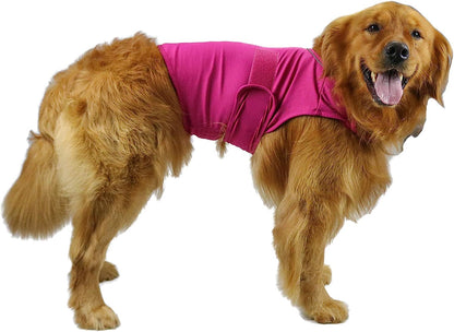 Comfort Dog Anxiety Relief Coat, Dog Anxiety Calming Vest Wrap for Thunderstorm,Travel,4th of July Fireworks,Vet Visits,Separation Anxiety Relief for Dogs (X-Small (Pack of 1), Rose)
