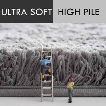 Liquid Absorbent Thick Shaggy Bathroom Rug 
