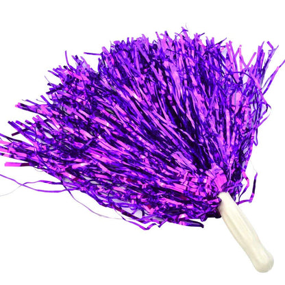 baotongle 12 PCS Cheerleading Squad Spirited Fun Poms Pompoms Cheer Costume Accessory For Party Dance Sports