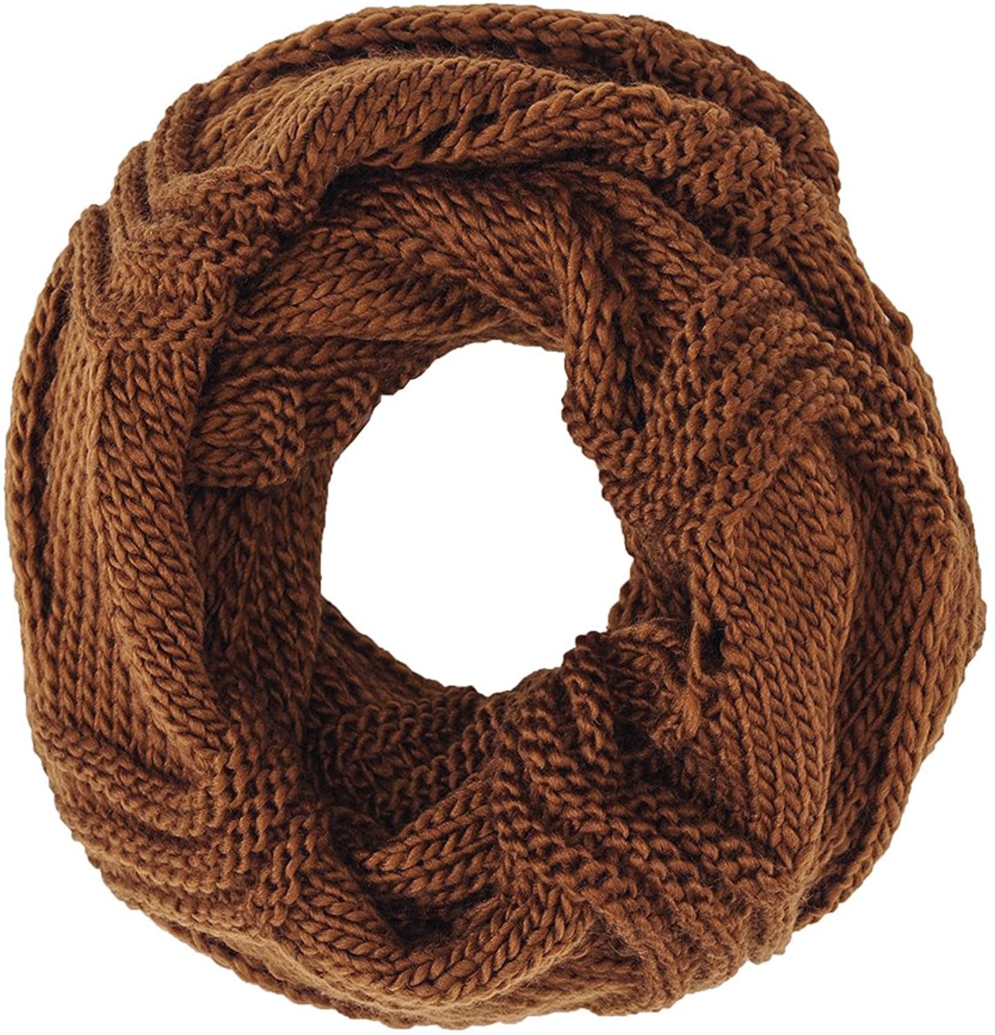 Basico Infinity Scarf | Winter Crochet Knit Scarf in One Size