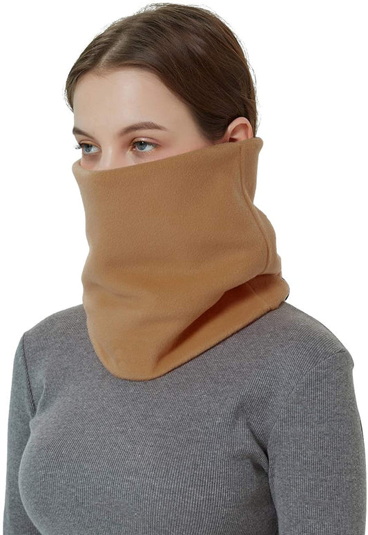 CRIPOP 2 Pack Infinity Loop Scarf, Fleece Unisex Warm Neck Warmer Circle Scarves