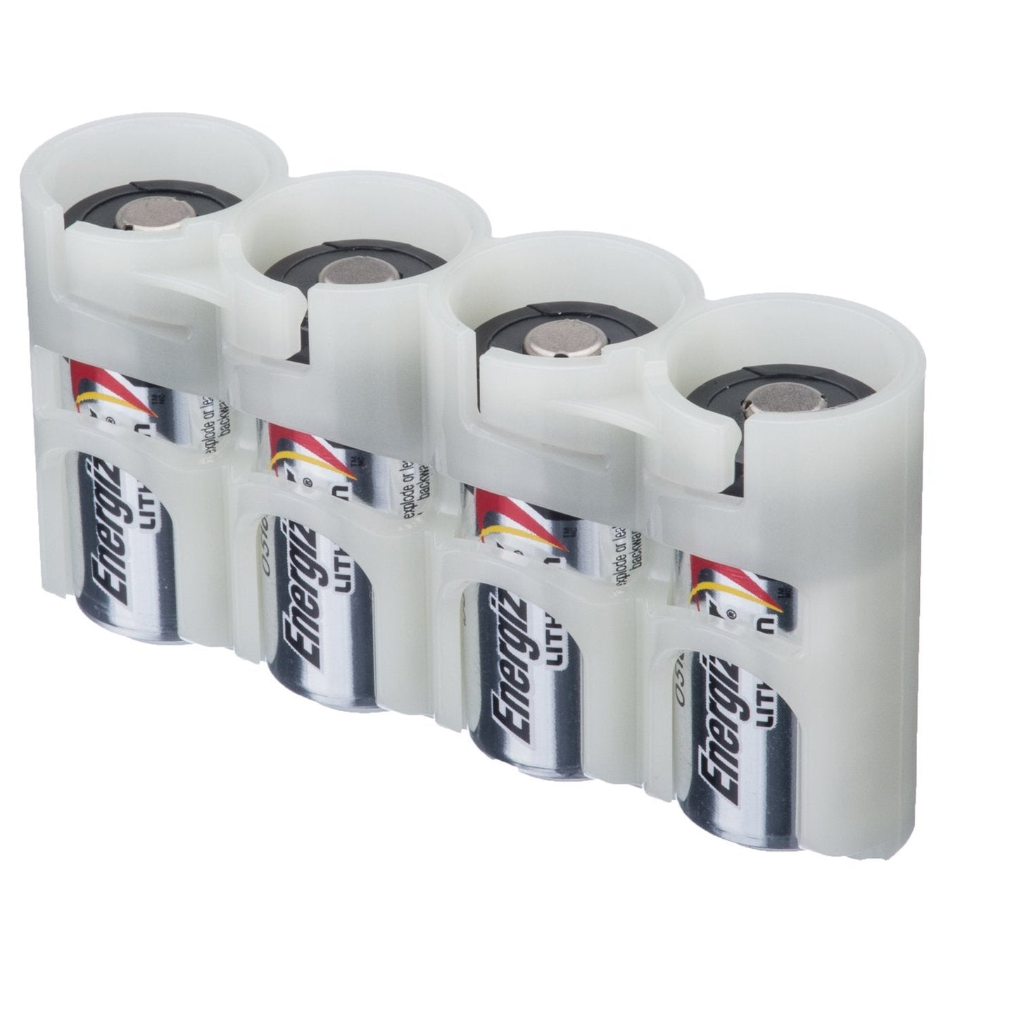 Storacell by Powerpax SlimLine CR123 Battery Caddy, Military Green, Holds 4 Batteries