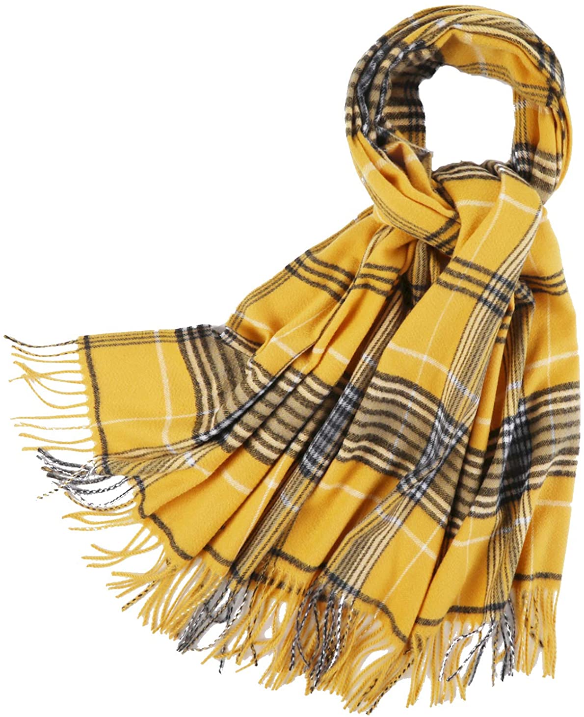 PINCTROT Chunky Large Blanket Scarf for Men Women Warm Cozy Plaid Tartan Wrap Super Soft Shawl Cape