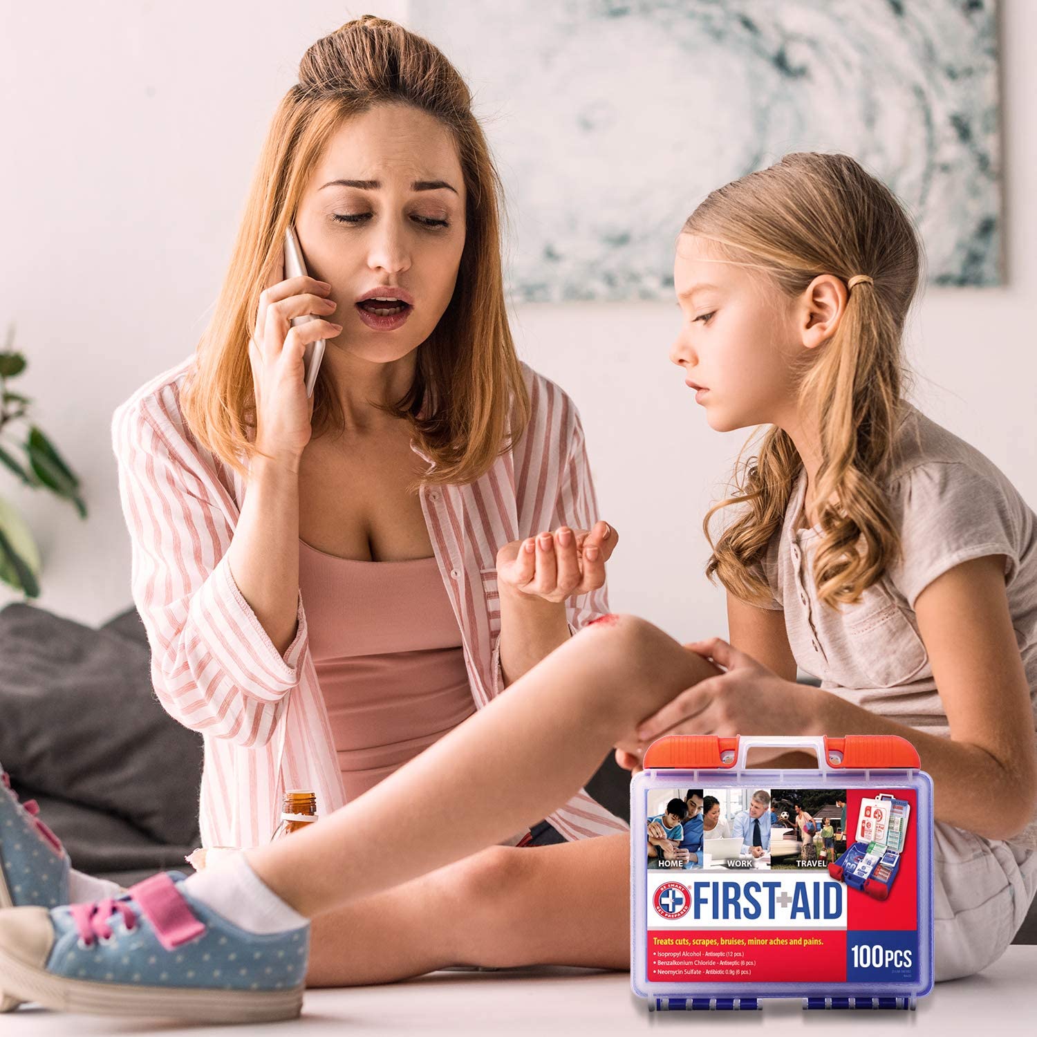 Be Smart Get Prepared 100 Piece First Aid Kit