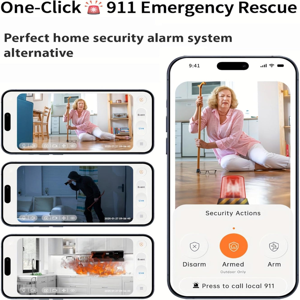 Indoor Security Camera – 2K WiFi 6 Smart Home Cam, Color Night Vision, Two Way Audio