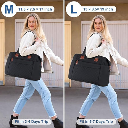Travel Duffle Bag – Waterproof Weekender Carry On Gym Bag, Lightweight Polyester