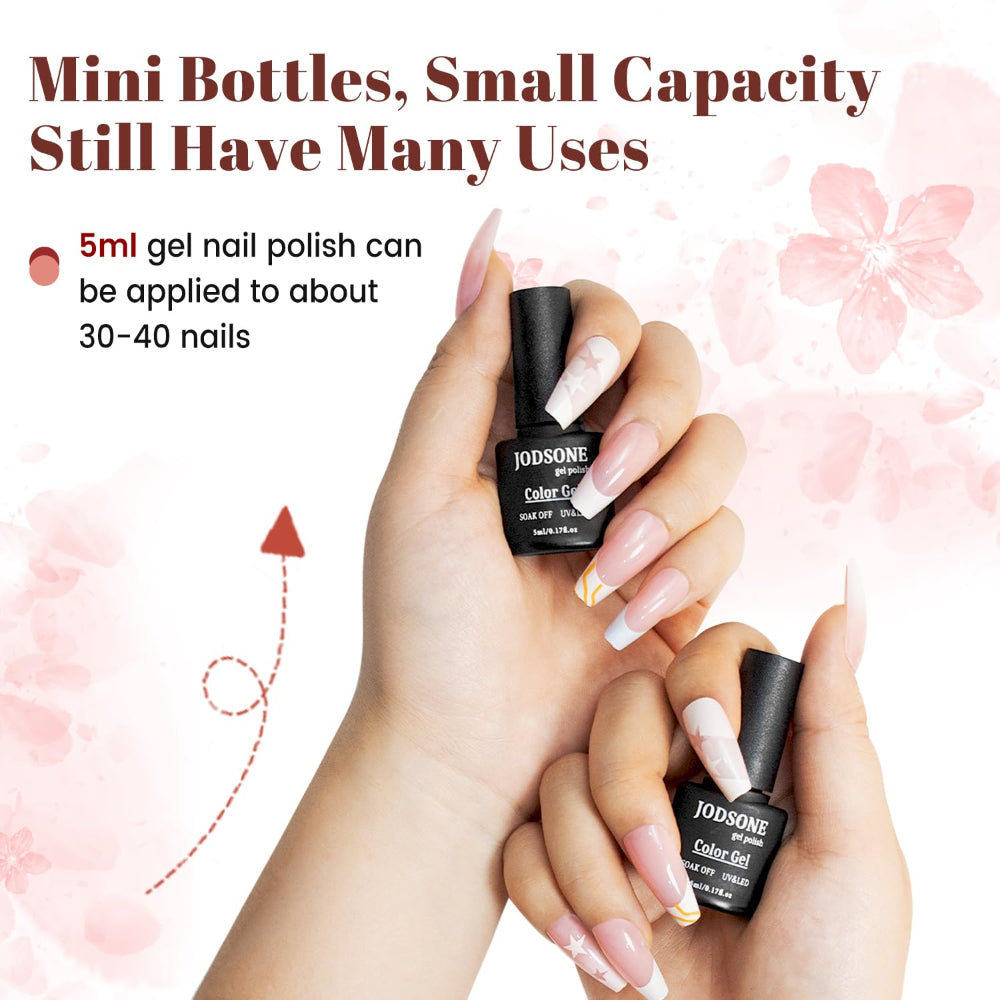 23-Piece Gel Nail Polish Set – Base, Glossy & Matte Top Coats – Long-Lasting Multicolor Gel for All Seasons