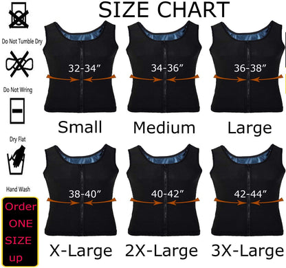 Men's Weight Loss Waist Trainer Sauna Vest 