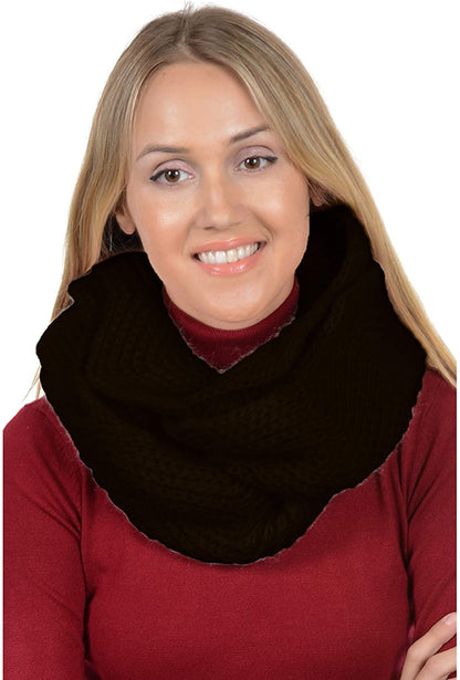 Basico Women Winter Infinity Scarf Warm Knitted Circle Loop Various Colors…