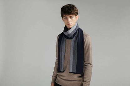 Eagool Knitting Scarf for Men Gift Idea Extremely Warm Super Soft Wool Scarf for Winter Autumn and Spring