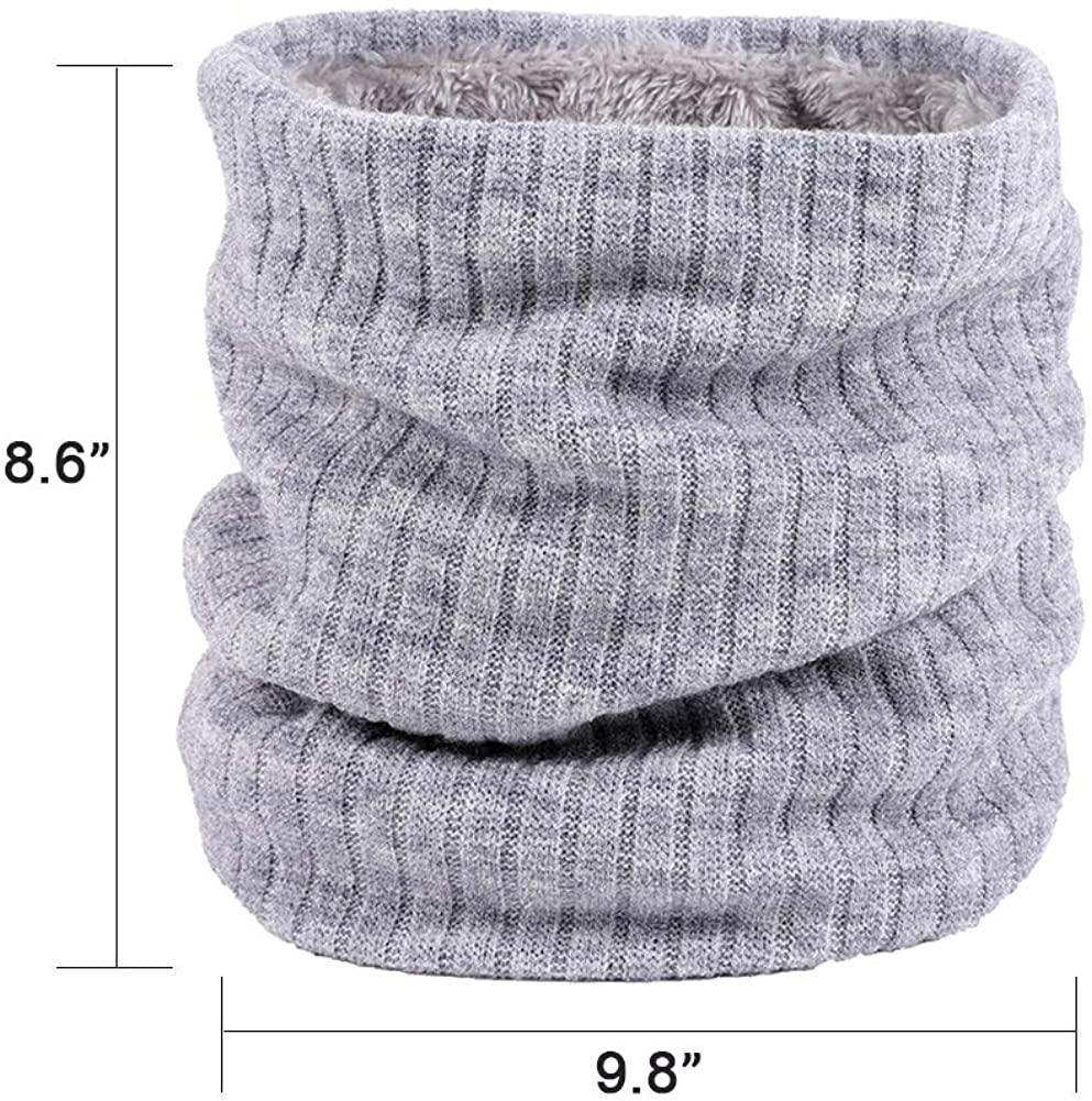 Women's Men Thick Winter Knitted Warm Circle Loop Infinity Scarf