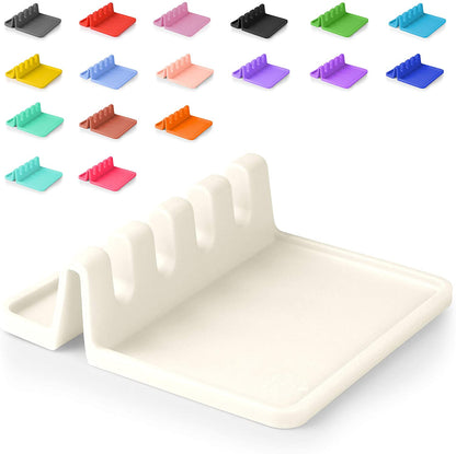Silicone Utensil Rest with Drip Pad for Multiple Utensils, Heat-Resistant, BPA-Free Spoon Rest & Spoon Holder for Stove Top, Kitchen Utensil Holder for Spoons, Ladles, Tongs & More - by Zulay