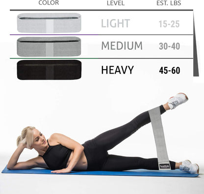 7-Piece Glute Workout Kit – Barbell Squat Pad, 3 Resistance Bands, 2 Ankle Straps & Carry Bag, Gym Accessories for Men & Women