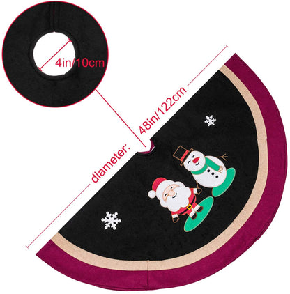 48" Decorative Christmas Tree Skirt 