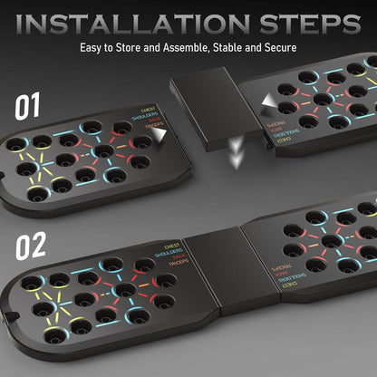 20-in-1 Push-Up Board – Home Gym Fitness Equipment with Pushup Bar Handles for Floor, Strength Training Workout System